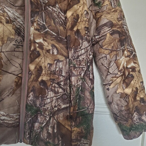RealTree Extra Camouflage Hooded Puffer Hunting Jacket Women's Medium (3… - Picture 4 of 16
